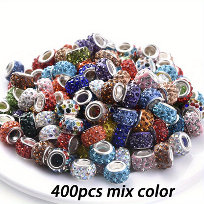Rhinestone Wheel Rondelle Spacer Beads