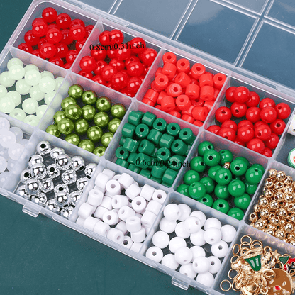 15-Grid Christmas DIY Jewelry Making Kit