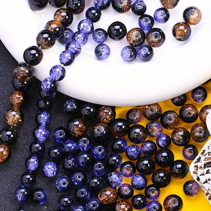 Halloween Glass Round Beads