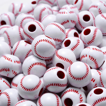 250pcs Sports Wooden Beads