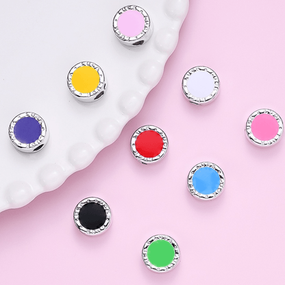 Christmas Acrylic Big Hole Pony Beads