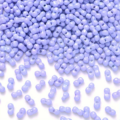 Mix Color Glitter Transparent Plastic Pony Beads