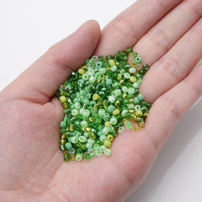 1000pcs 3mm Green Seed Beads