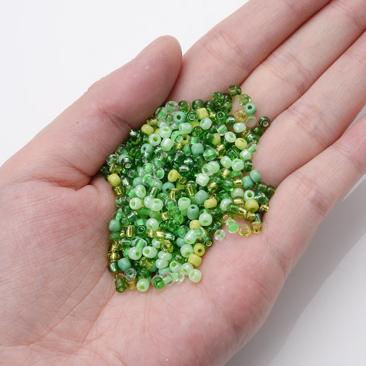 1000pcs 3mm Green Seed Beads