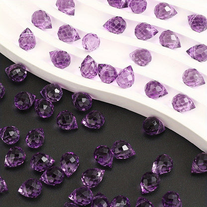 8x10mm Strawberry Water Drop Glass Beads