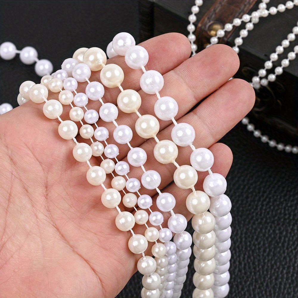 Ivory White Imitation Pearl Round Beads