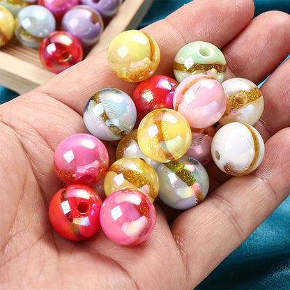 Large Hole Round CCB Spacer Beads