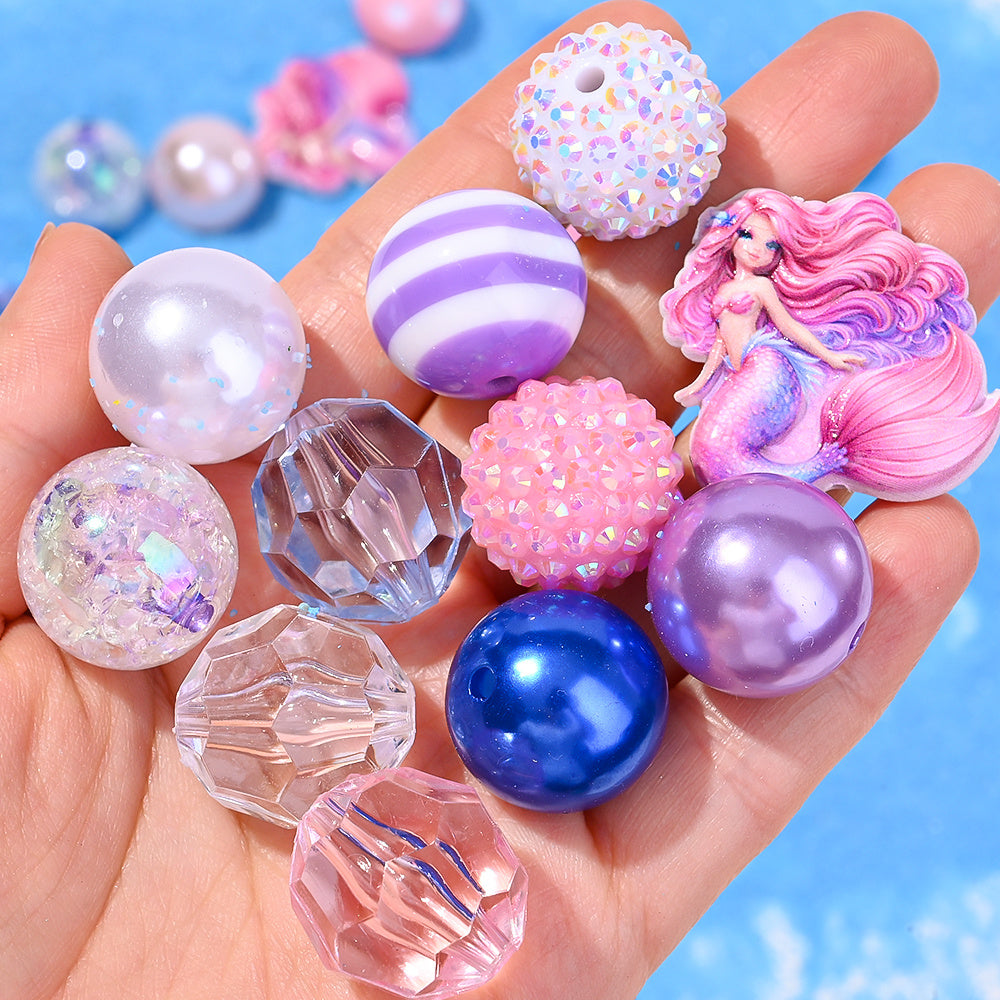 Pastel Mixed Bead & Charm Set