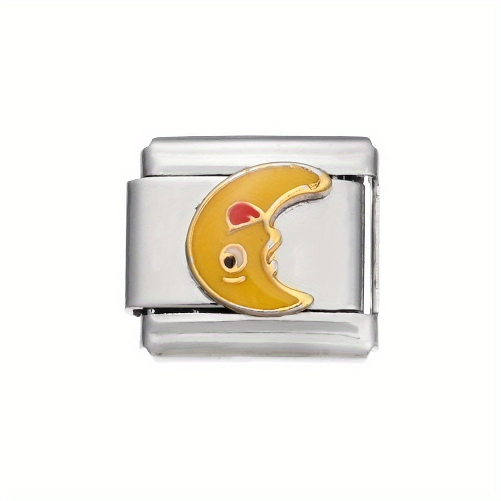 1pc 9x10mm Stainless Steel Module Charm Bead