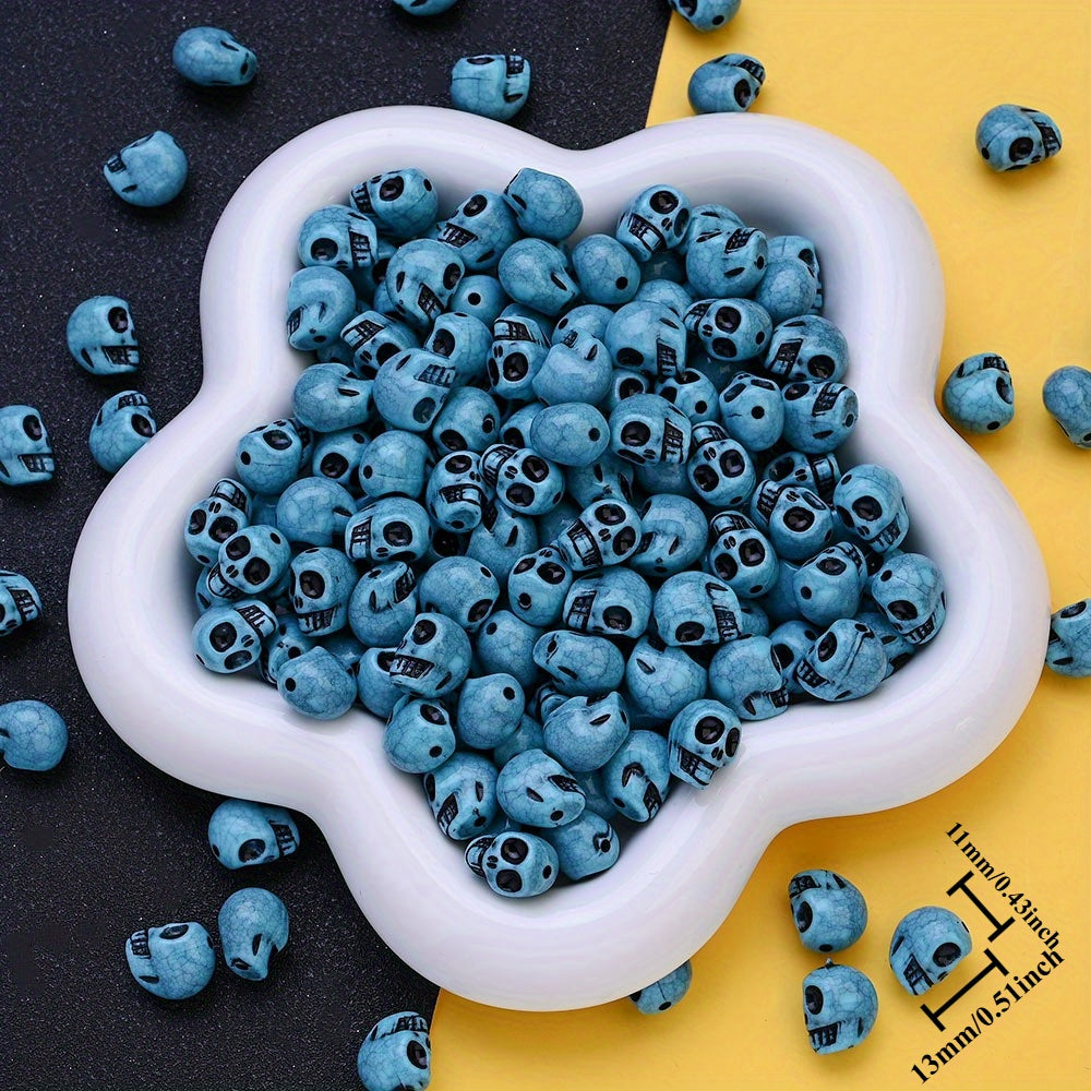 11x13mm Halloween Skull Acrylic Beads