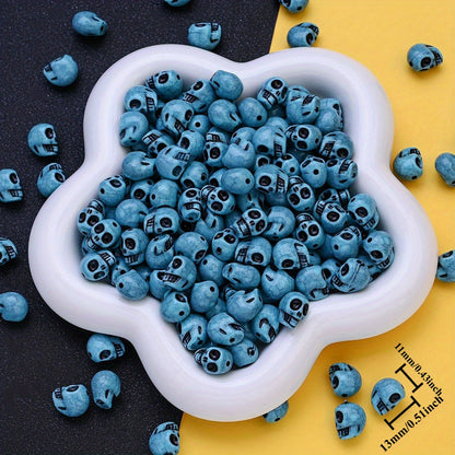 11x13mm Halloween Skull Acrylic Beads