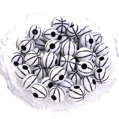 50pcs 39 Styles Mixed Sports Ball Beads