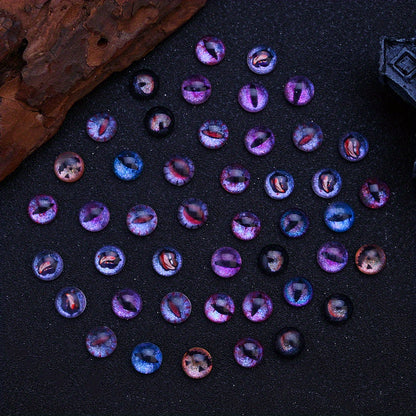 Halloween Evil Eye Glaze Beads