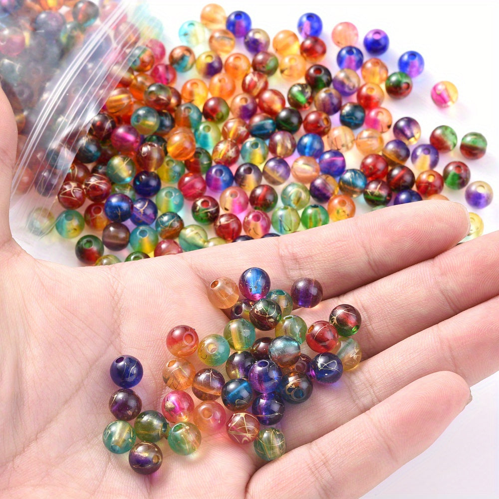 Blue Stone Round Spacer Beads