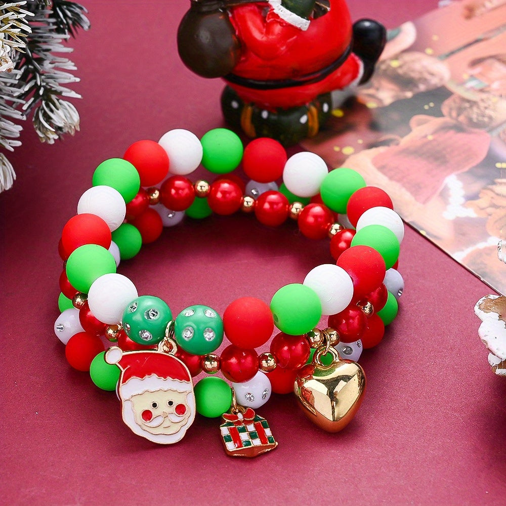 Christmas Acrylic Bracelet Beads Set