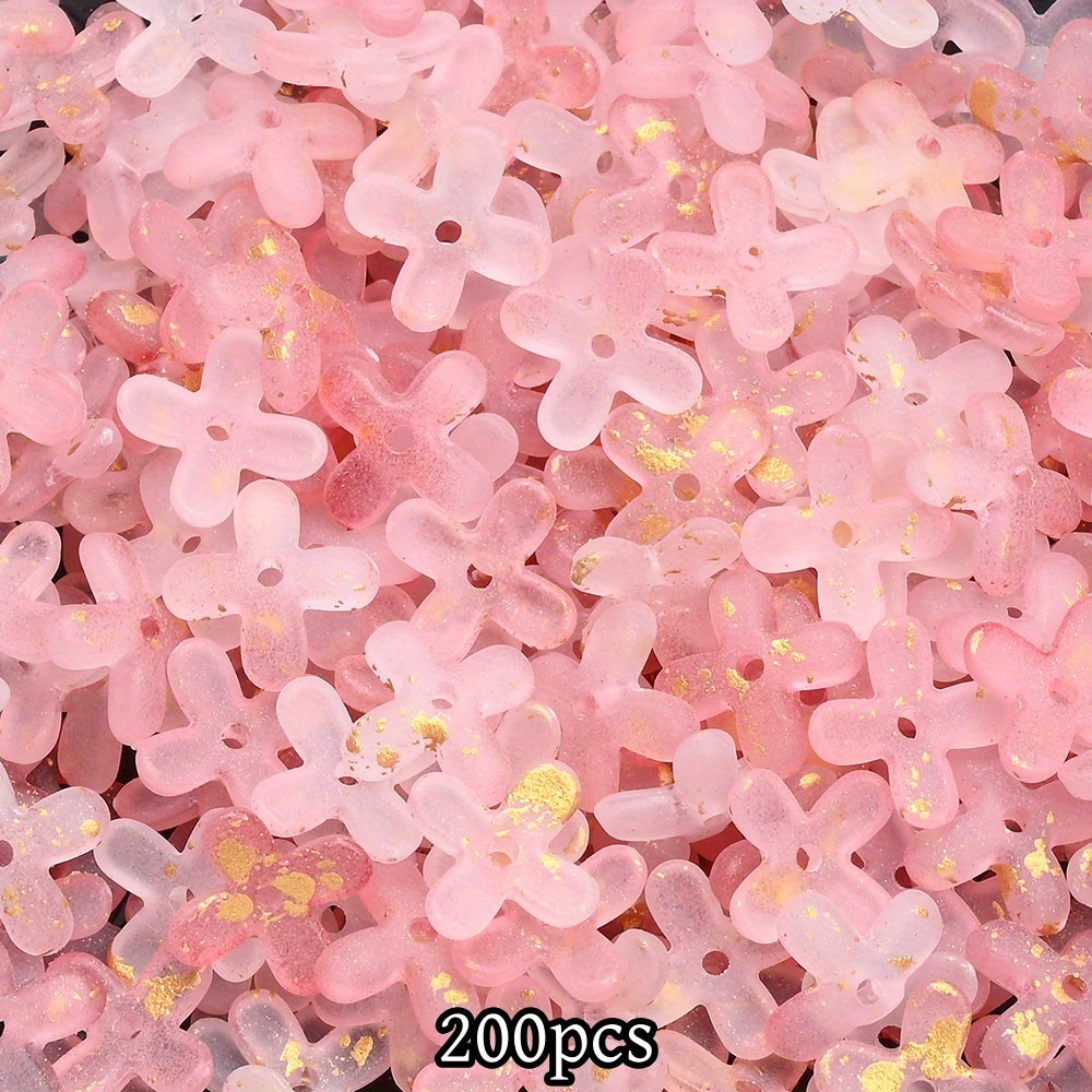200pcs 10mm Golden Flower Cap Spacer Beads