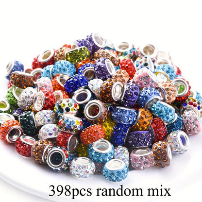 Rhinestone Rondelle Wheel Spacer Beads