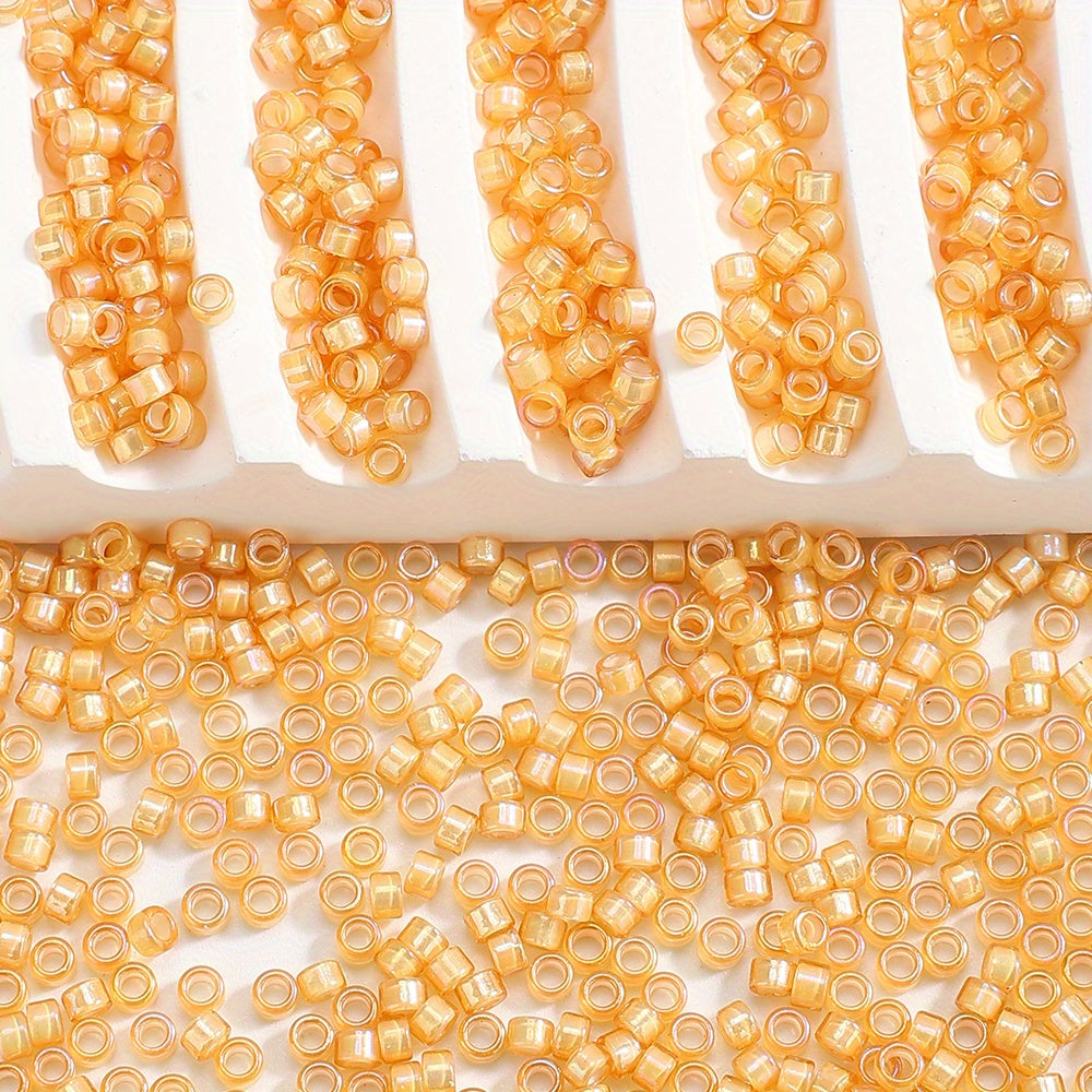 2.5mm Antique Golden Glass Rice Beads