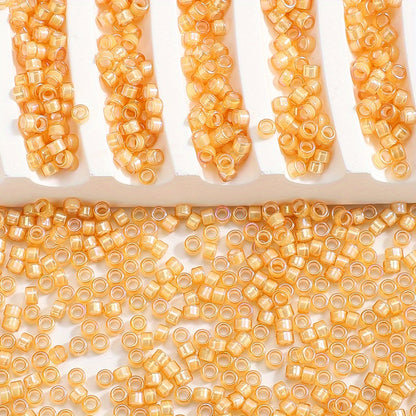 2.5mm Antique Golden Glass Rice Beads