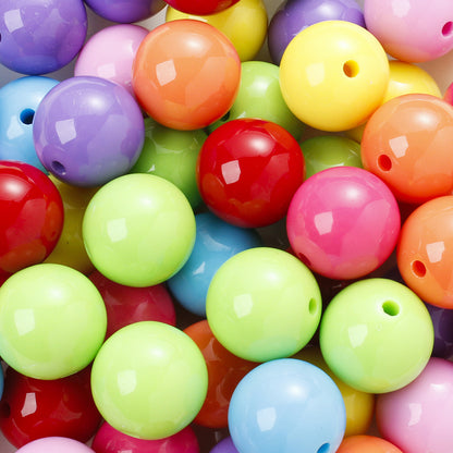 Colorful Acrylic Round Spacer Beads