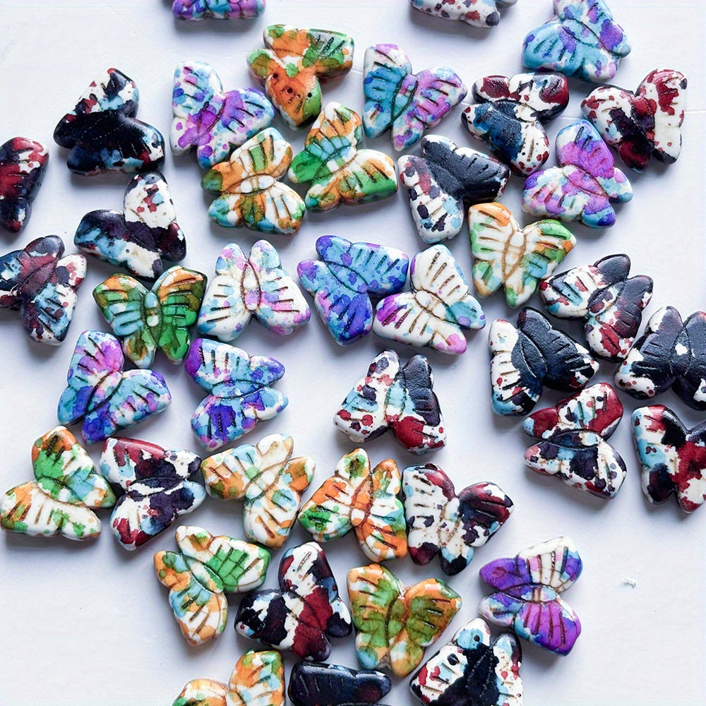Gradient Butterfly Spacer Beads