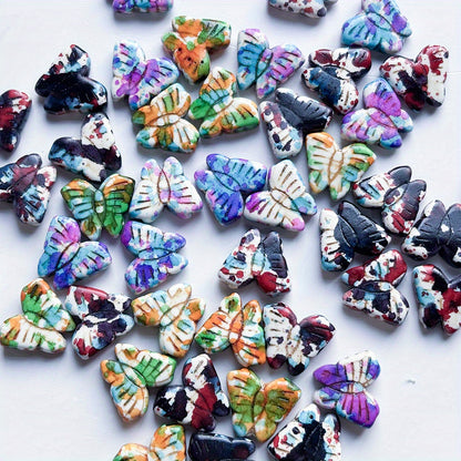 Gradient Butterfly Spacer Beads