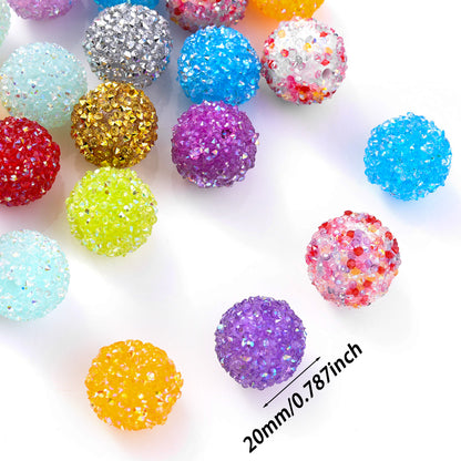 20mm Rhinestone Ball Beads