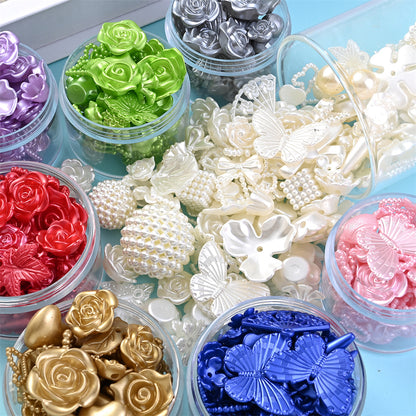 30g 8-40mm Bohemian Style Acrylic Mixed Beads