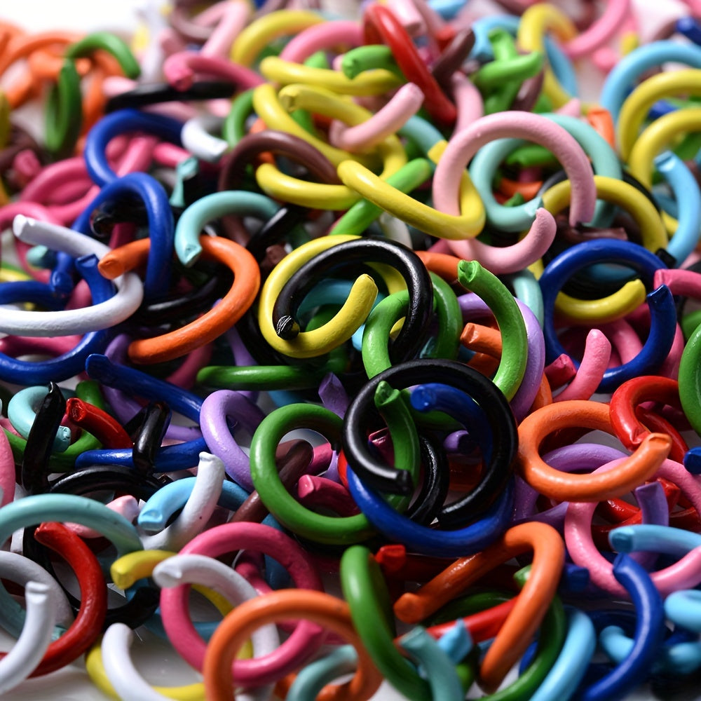 100pcs Metal Jump Rings Split Rings