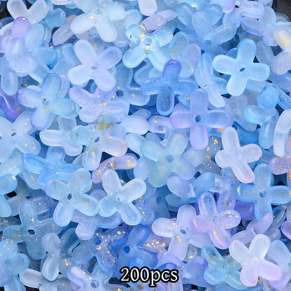 200pcs 10mm Golden Flower Cap Spacer Beads