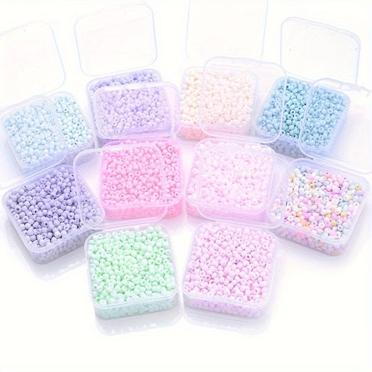 1000pcs 3mm Candy Color Glass Seed Beads