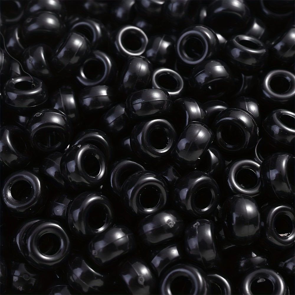 100pcs 7mm Solid Color Acrylic Beads