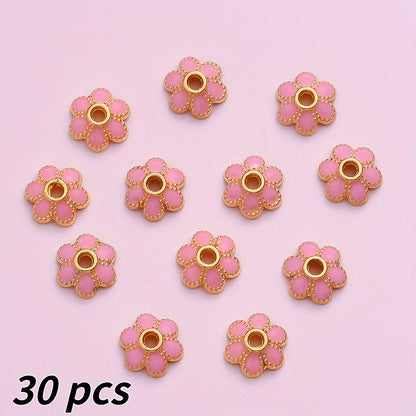 7mm Alloy Flower Cap Beads