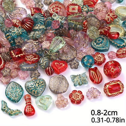30g/bag 8-30mm Bohemian Style Acrylic Shape Beads