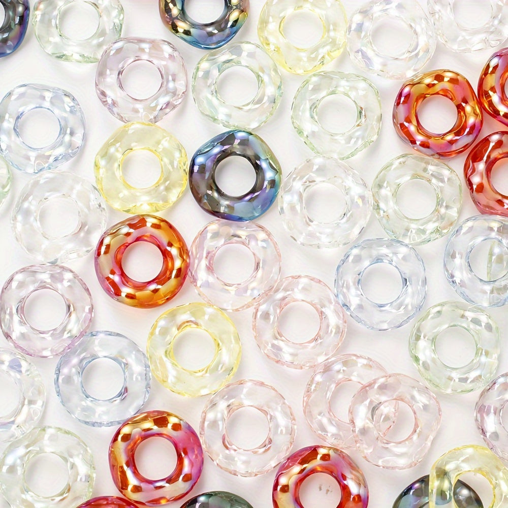 Floral Print Silicone Beads