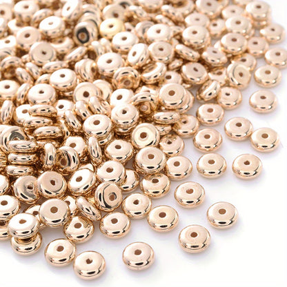6mm Flat Round Plastic Spacer Beads