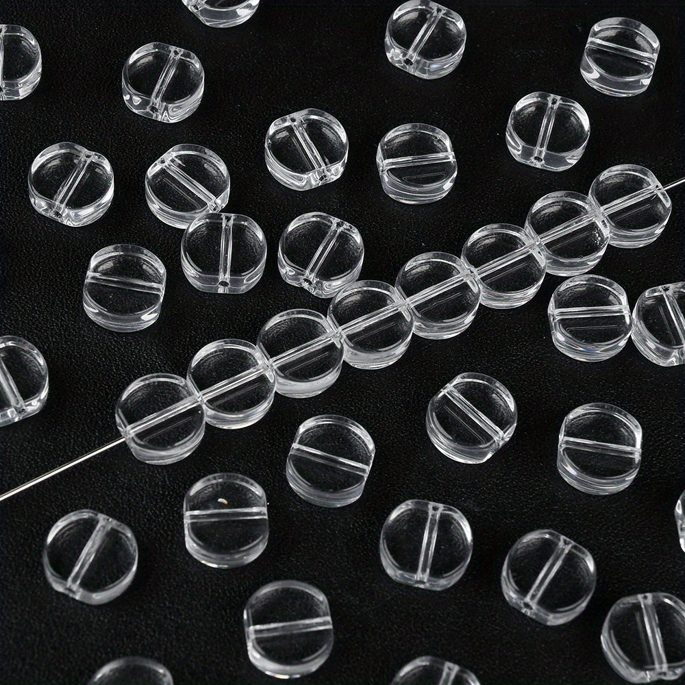 10×11mm Synthetic Crystal Faceted Glass Beads