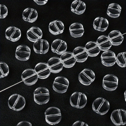 10×11mm Synthetic Crystal Faceted Glass Beads