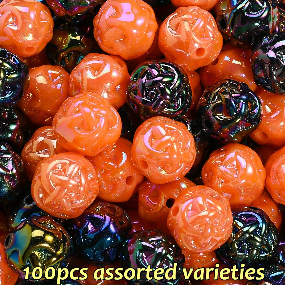 15mm Halloween Acrylic Yarn Ball Beads
