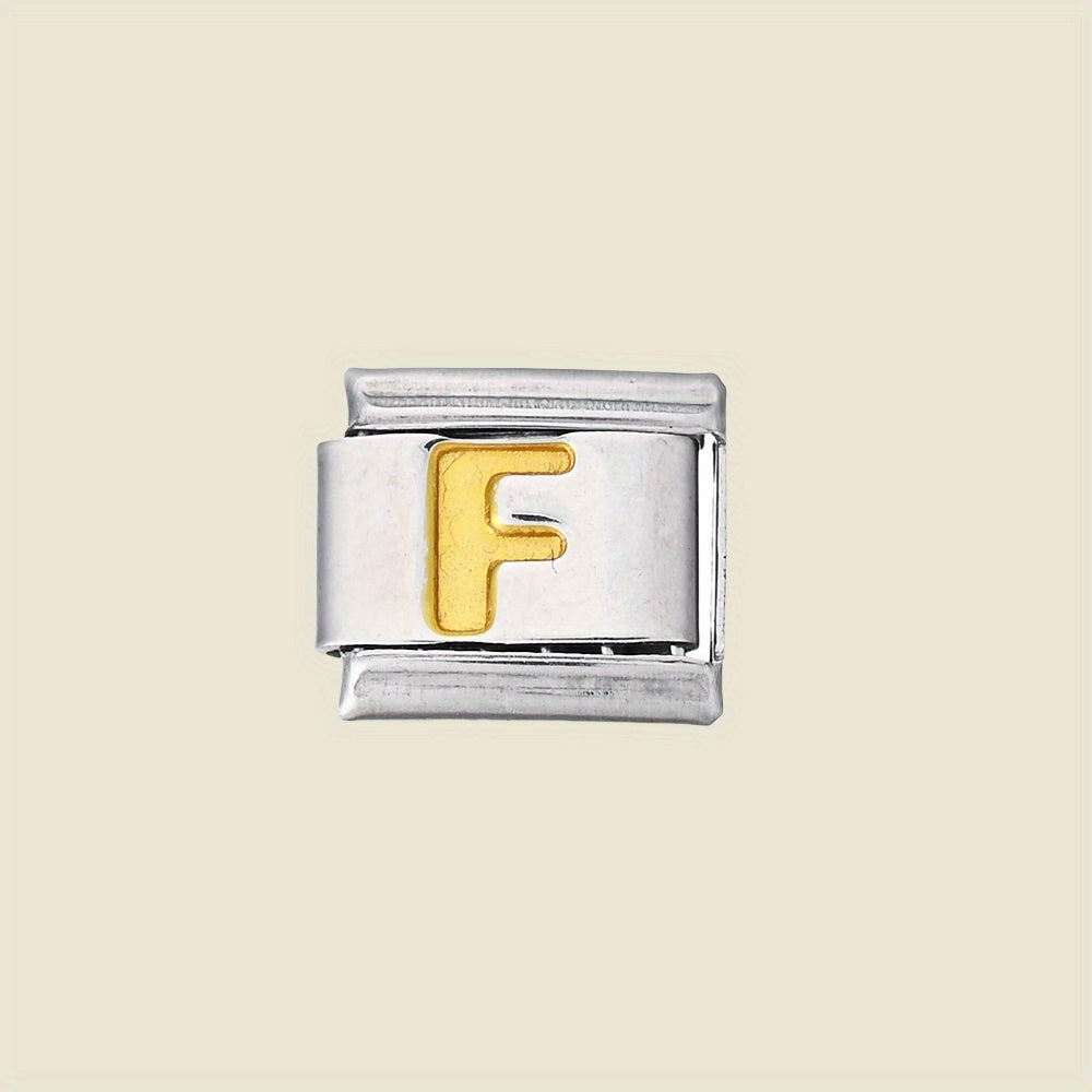 1pc 9x10mm A-Z Letter Link Module Bead