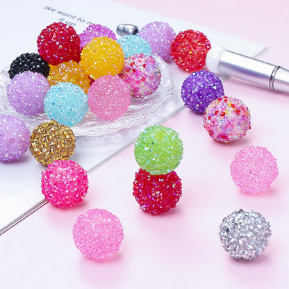 20mm Rhinestone Ball Spacer Beads