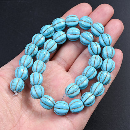12mm Turquoise Watermelon Stone Beads