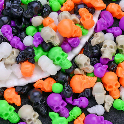 Halloween Plastic Skull Beads