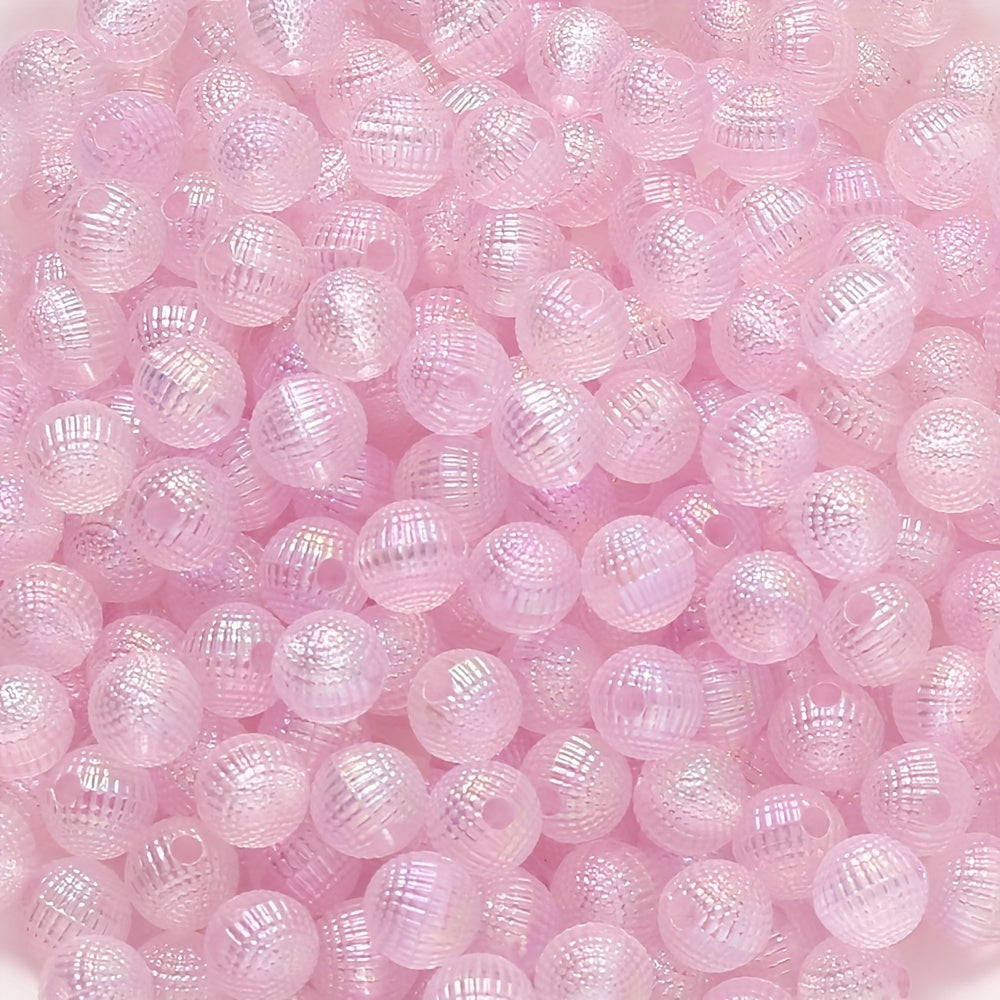 12mm AB Dreamy Gradient Fish Scale Round Flatback Resin Beads