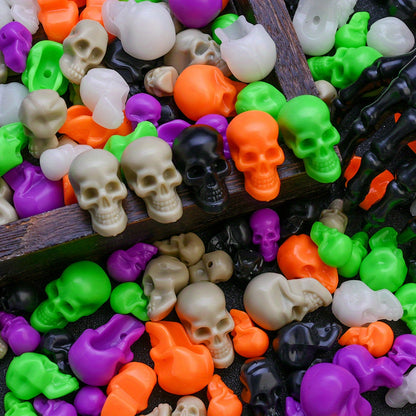 Halloween Plastic Skull Beads