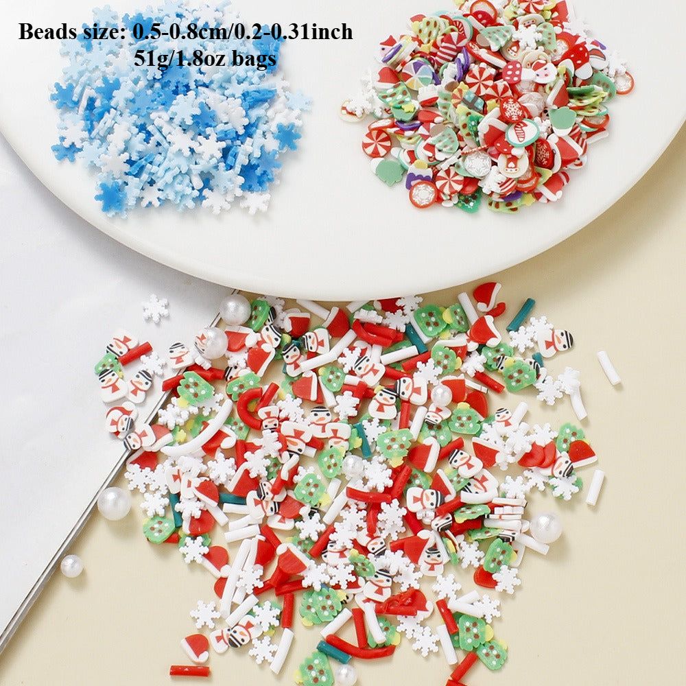 Christmas Soft Clay Beads