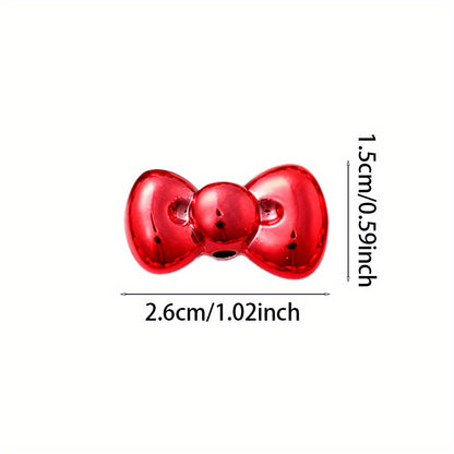 15x26mm Christmas Bow Acrylic Beads