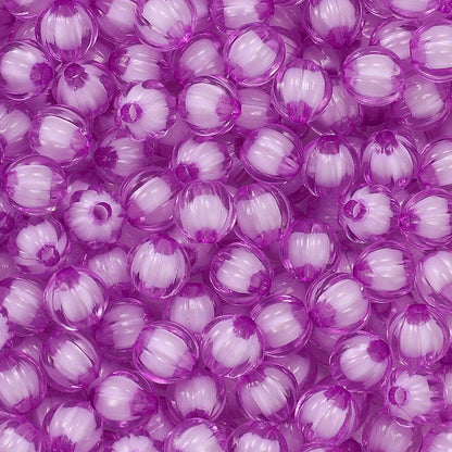 8/10mm Acrylic Pumpkin Beads