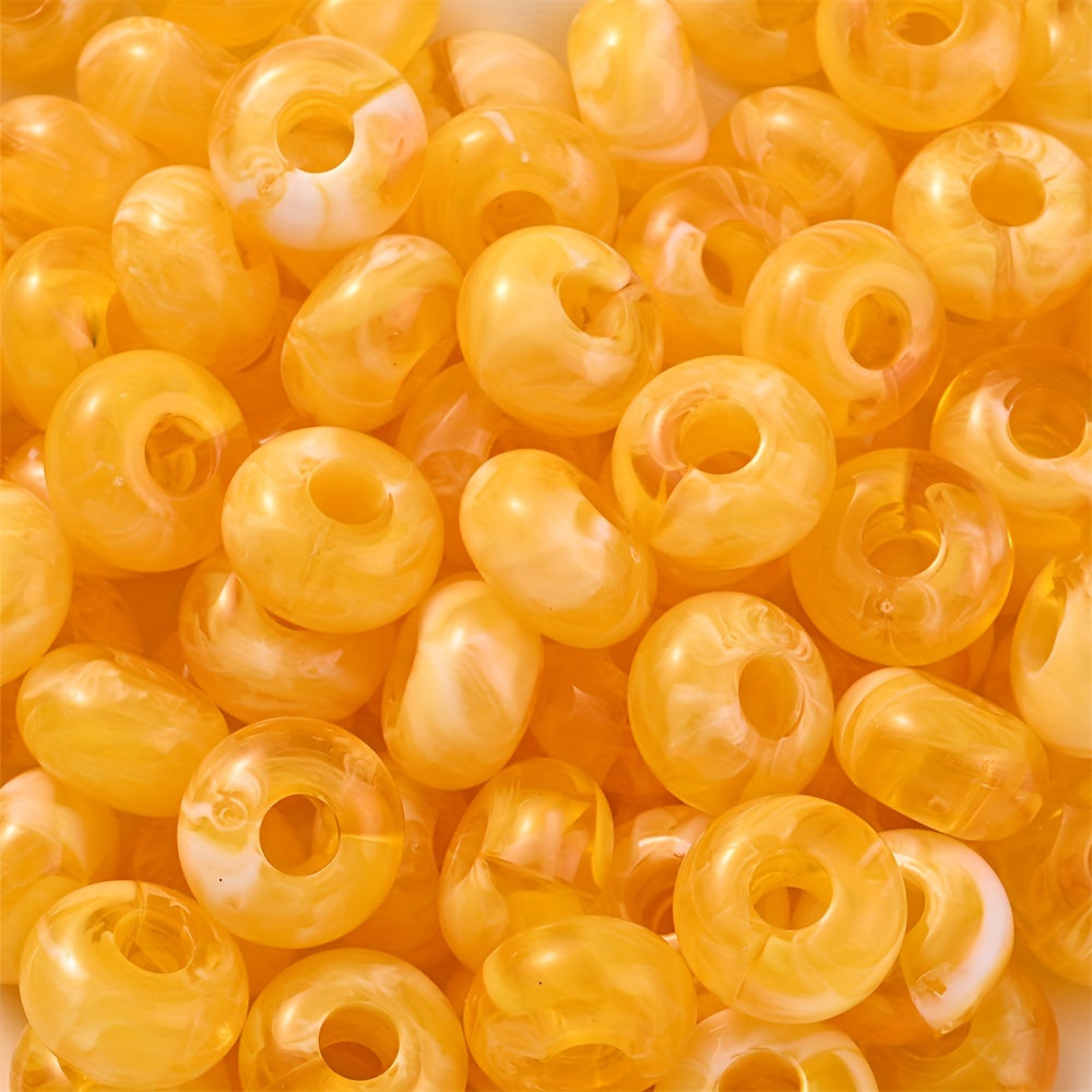 Colorful Bamboo Acrylic Cylinder Beads
