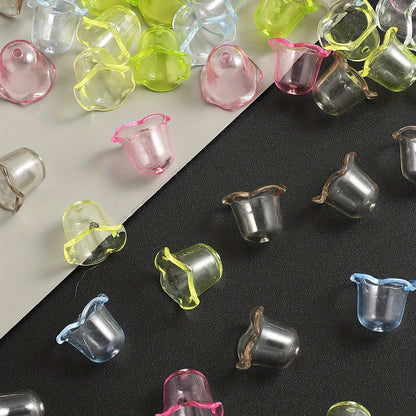 14x17mm Acrylic Lace Wind Chime Beads